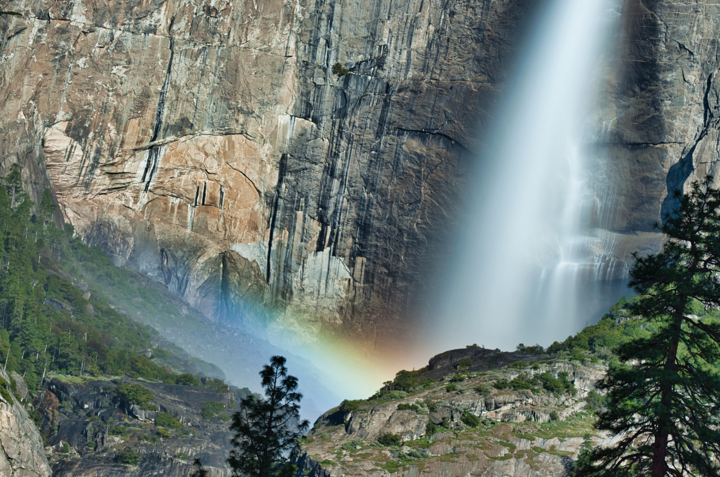 Moonbow at Yosemite Falls